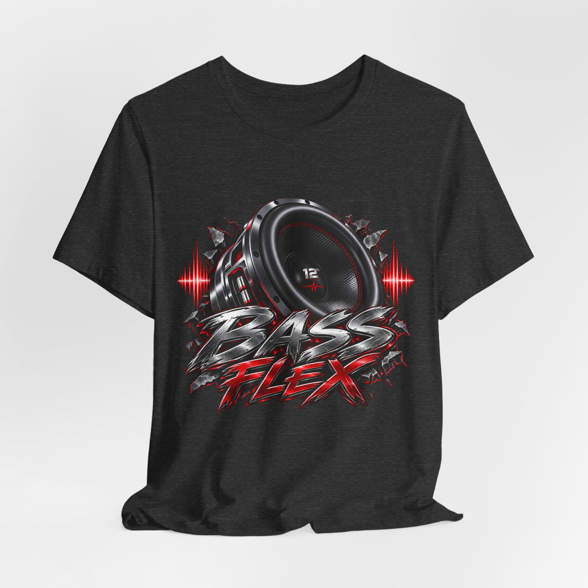 Bass Flex T-Shirt – Car Audio Subwoofer Graphic Tee