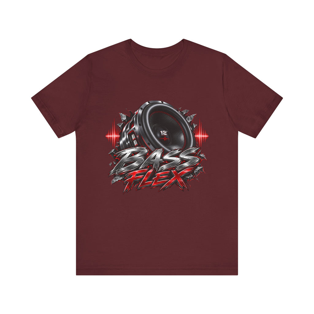 Bass Flex T-Shirt – Car Audio Subwoofer Graphic Tee