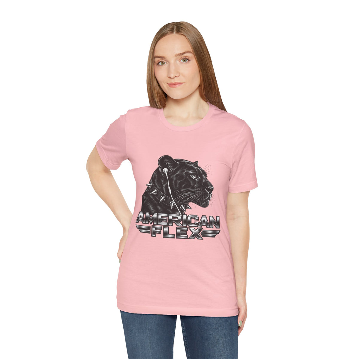 American Flex Panther Tee — Retro Logo Graphic T-Shirt