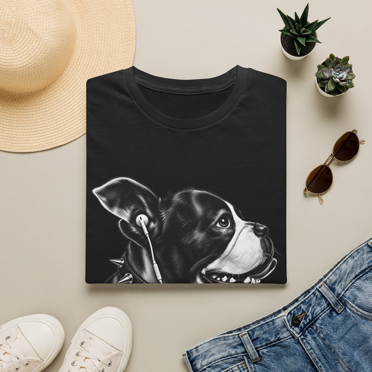 American Bully T-Shirt — Vintage Black & White