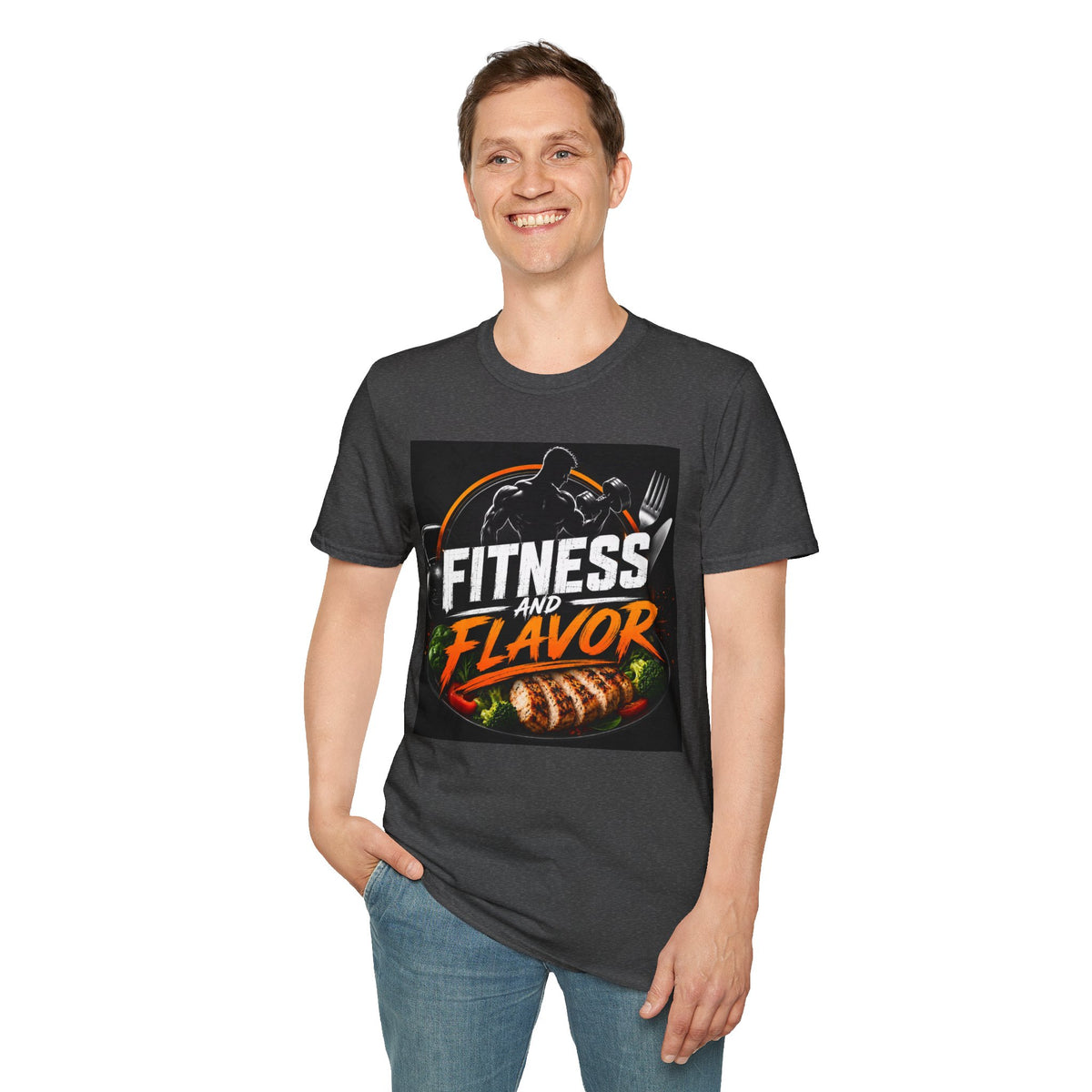 Fitness and Flavor T-Shirt — Gym & Foodie Workout Tee