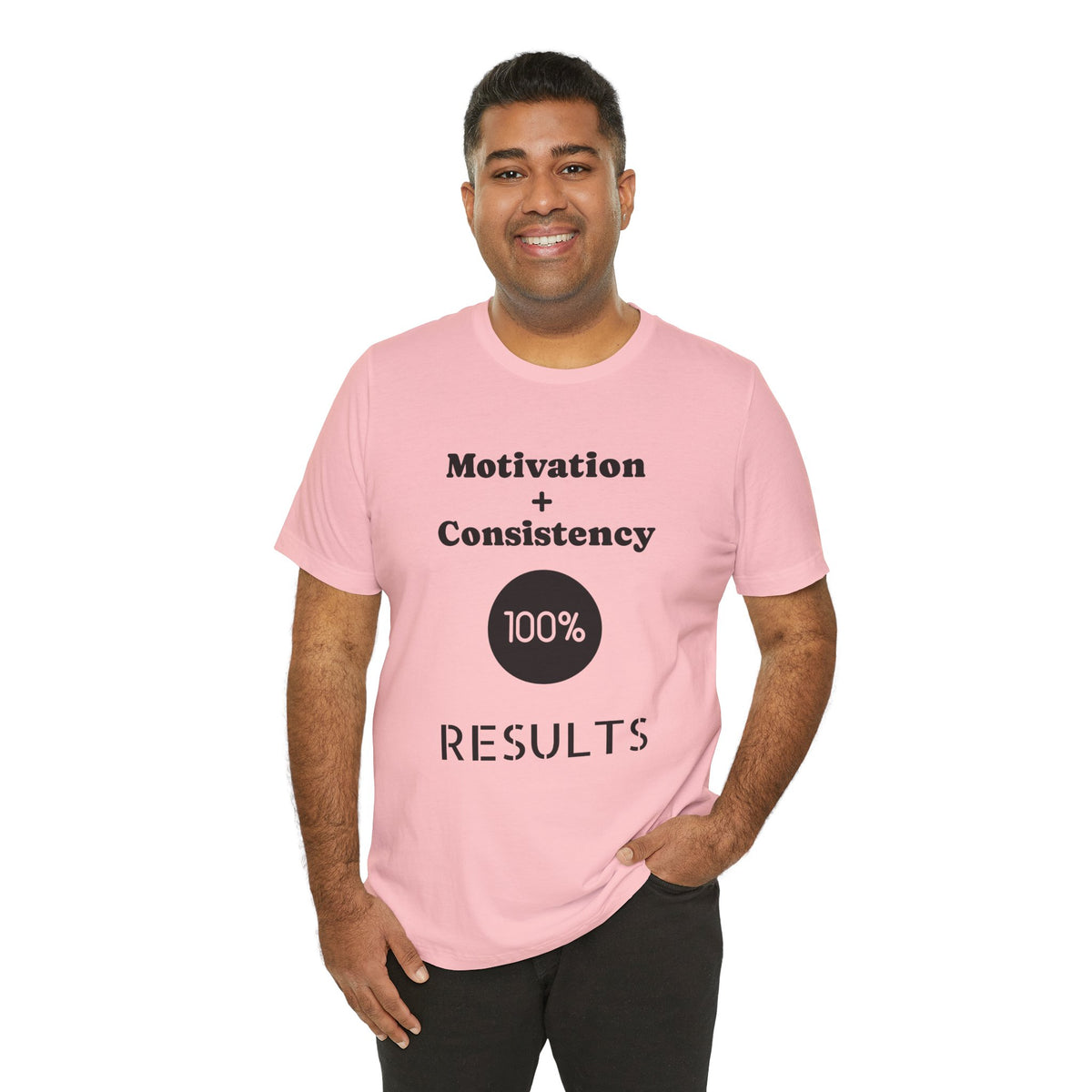 Motivation + Consistency 100% Results T-Shirt