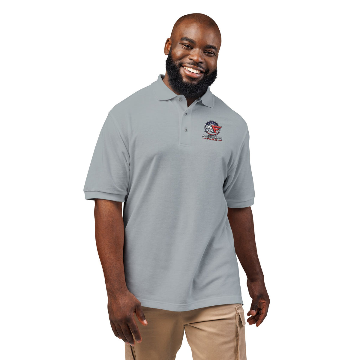 Embroidered "American Flex" Polo Shirt – American Legend