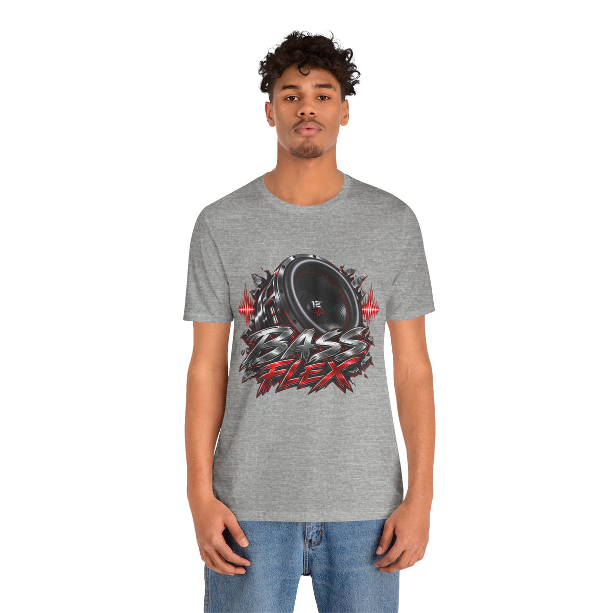 Bass Flex T-Shirt – Car Audio Subwoofer Graphic Tee