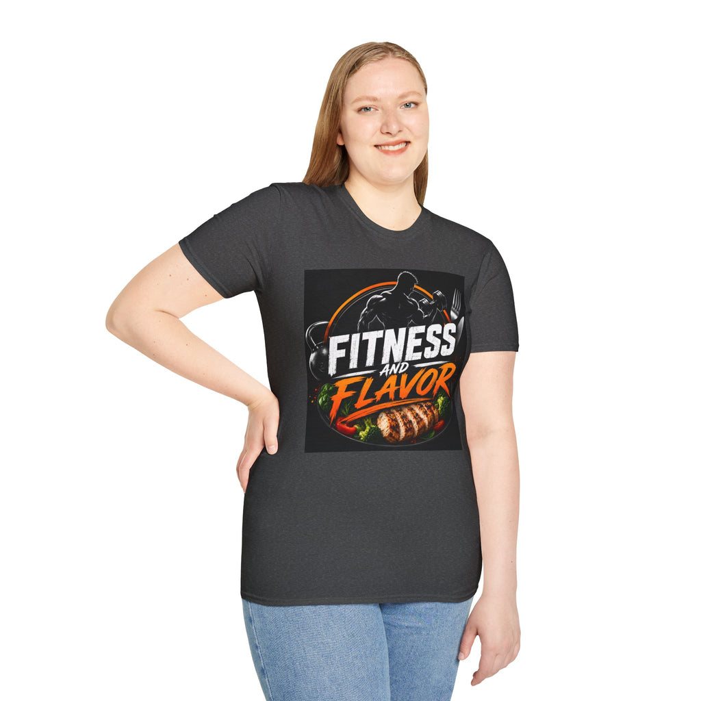 Fitness and Flavor T-Shirt — Gym & Foodie Workout Tee