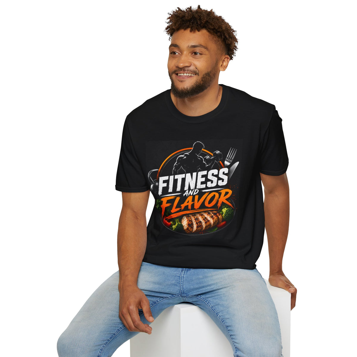 Fitness and Flavor T-Shirt — Gym & Foodie Workout Tee