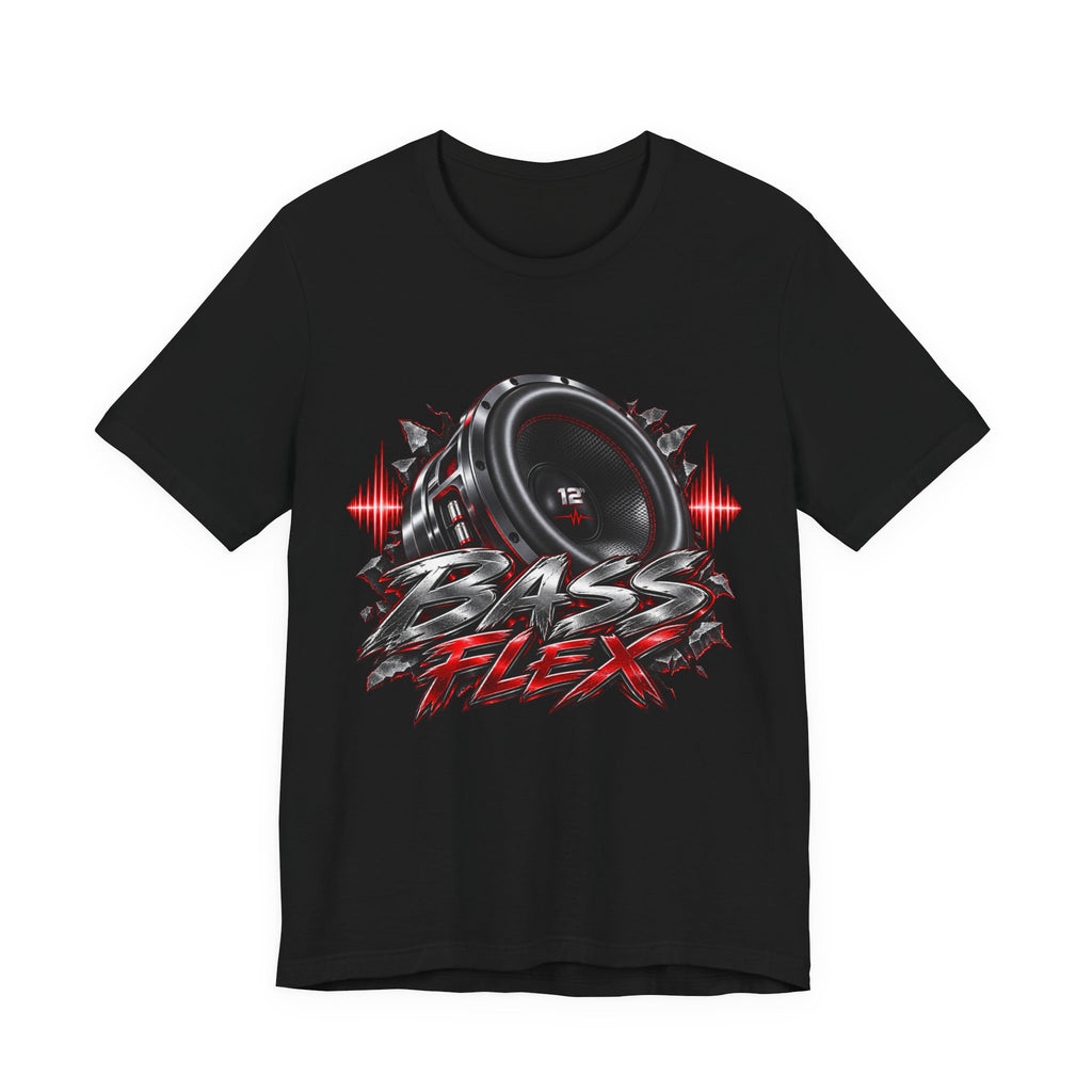 Bass Flex T-Shirt – Car Audio Subwoofer Graphic Tee