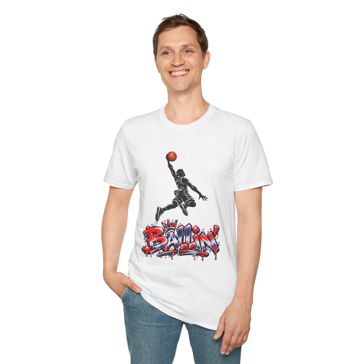 ‘Ballin’ Dunk Graphic Tee