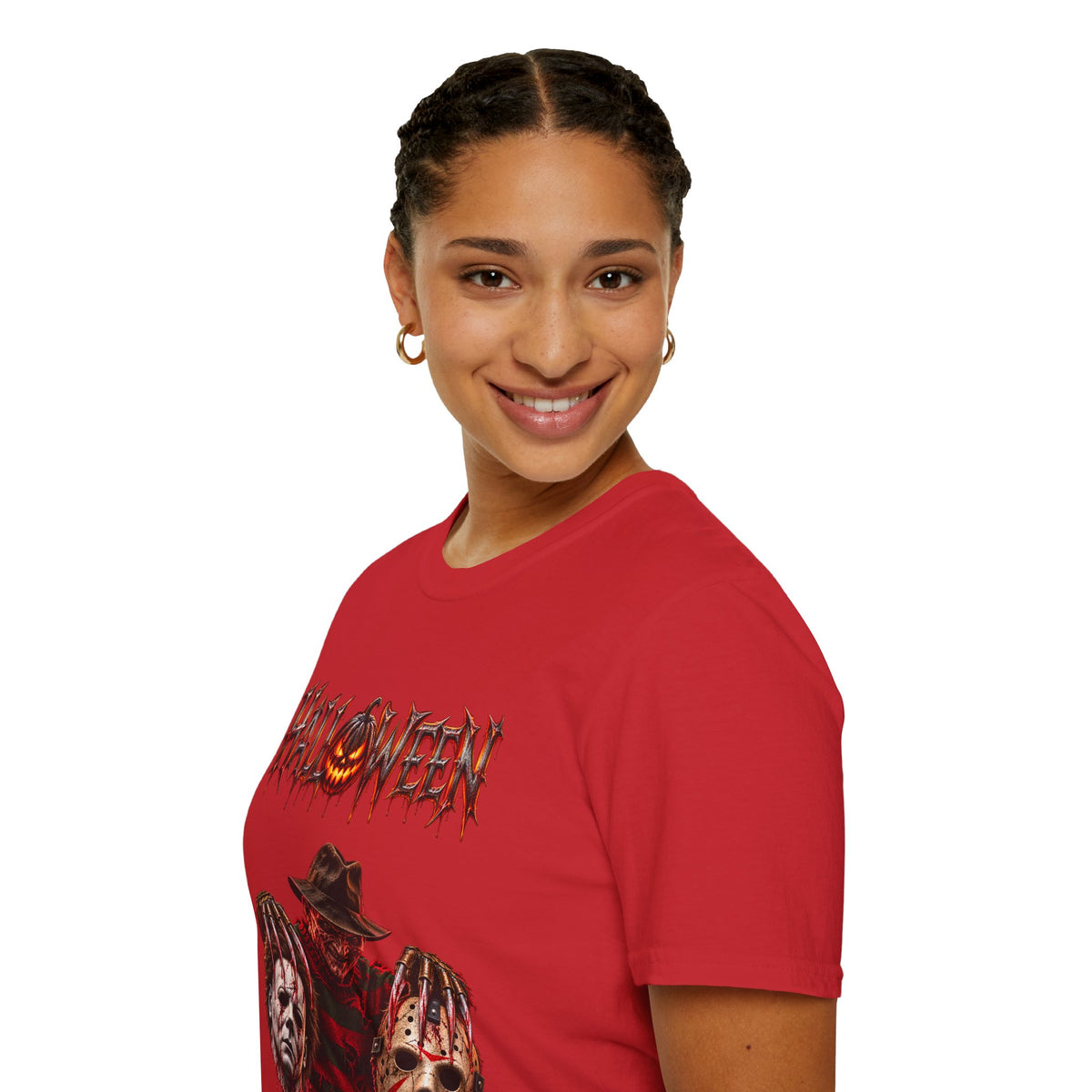 Halloween Mayhem — Freddy, Michael & Jason Mask Trio Graphic Tee