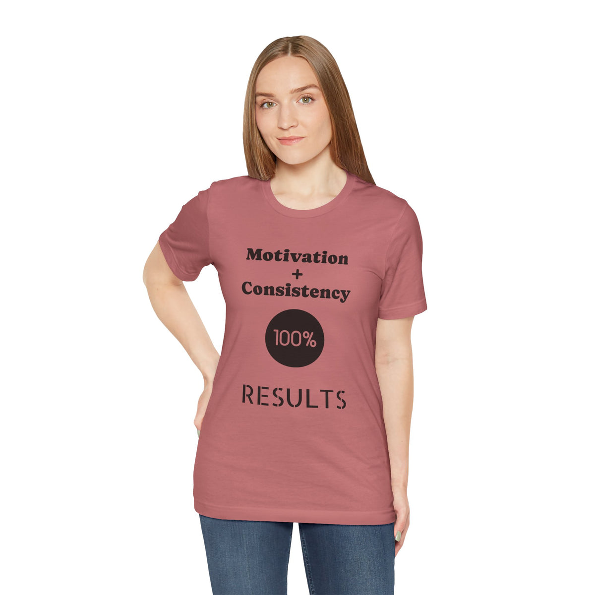Motivation + Consistency 100% Results T-Shirt