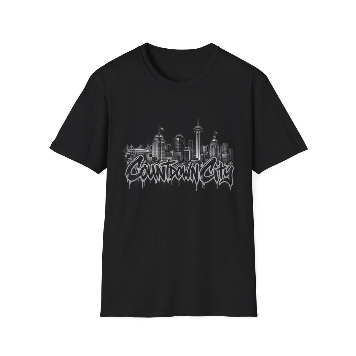 "Countdown City" San Antonio Skyline Graphic Tee