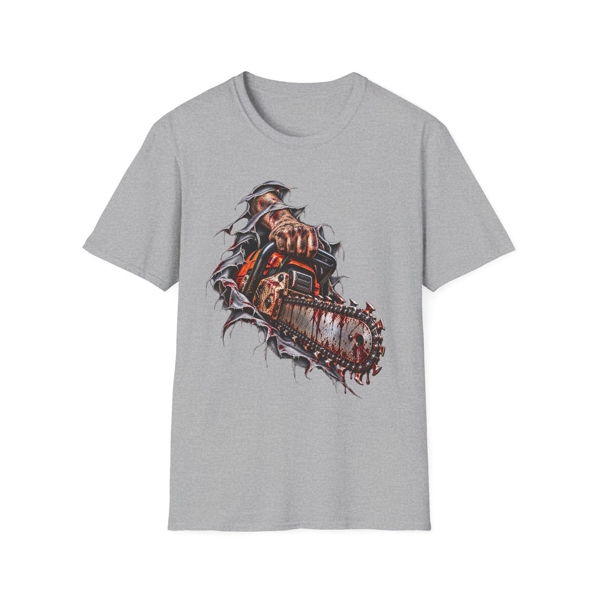 Chainsaw Carving T-Shirt — Horror Graphic Tee