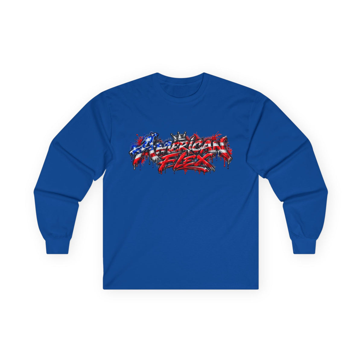"American Flex" Long Sleeve Shirt -Patriotic Graphic Drip