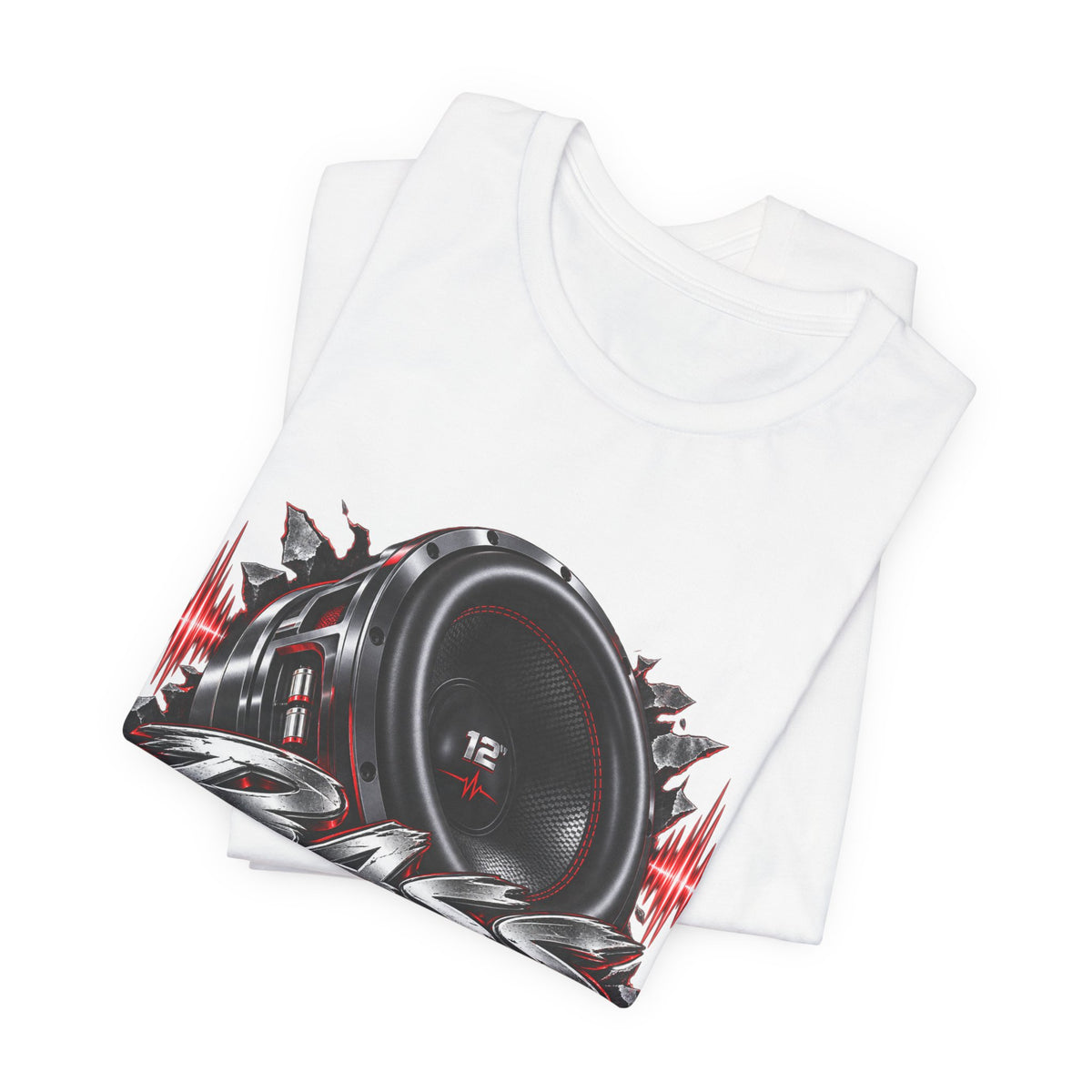 Bass Flex T-Shirt – Car Audio Subwoofer Graphic Tee