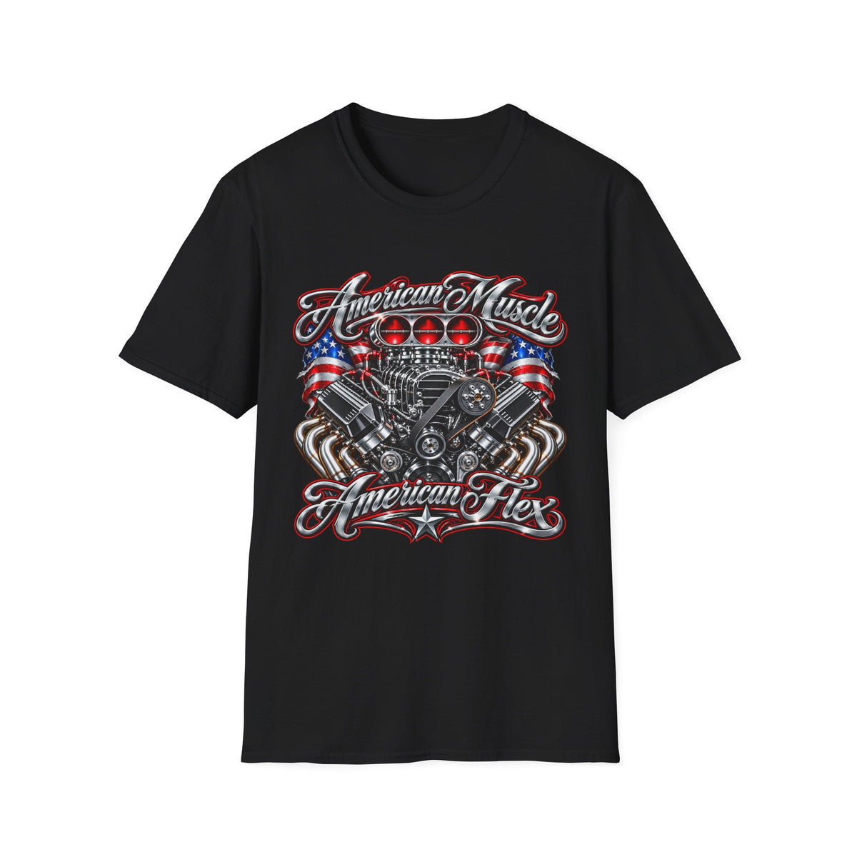 American Muscle Engine Graphic Tee