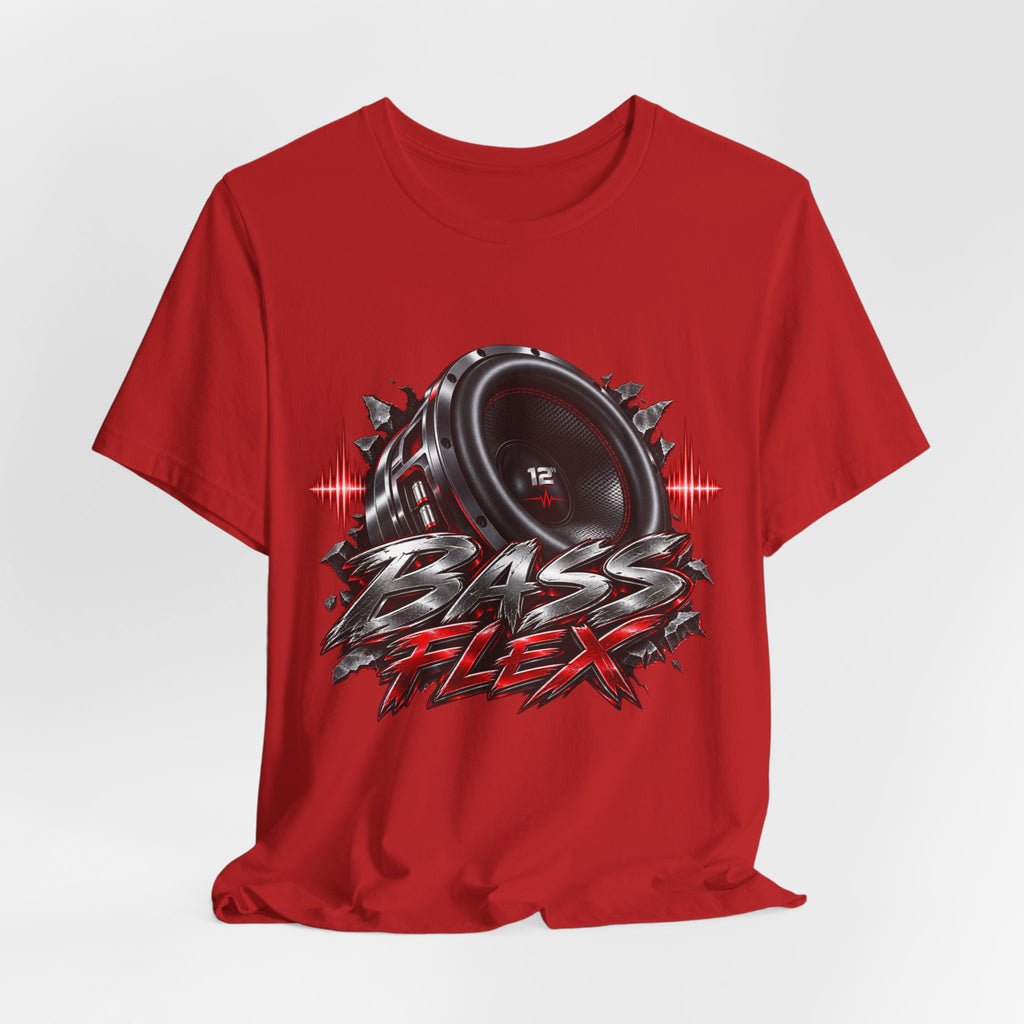 Bass Flex T-Shirt – Car Audio Subwoofer Graphic Tee