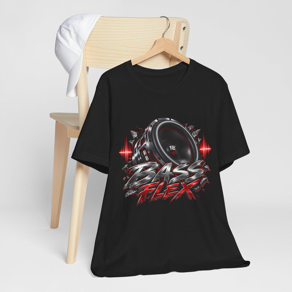 Bass Flex T-Shirt – Car Audio Subwoofer Graphic Tee