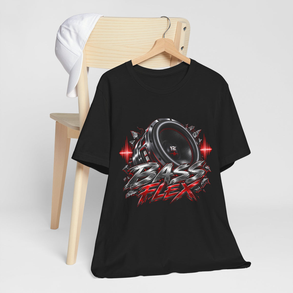 Bass Flex T-Shirt – Car Audio Subwoofer Graphic Tee