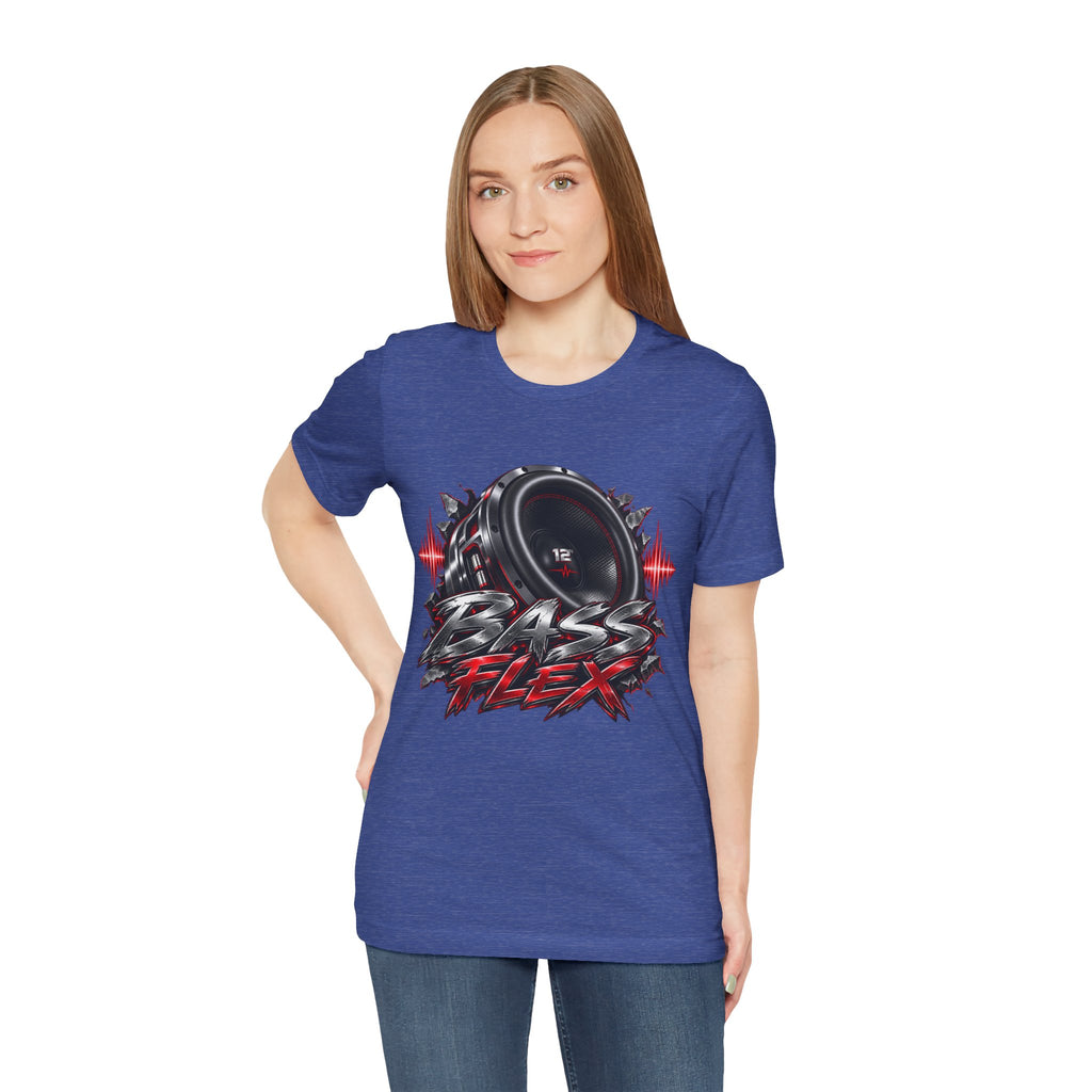 Bass Flex T-Shirt – Car Audio Subwoofer Graphic Tee