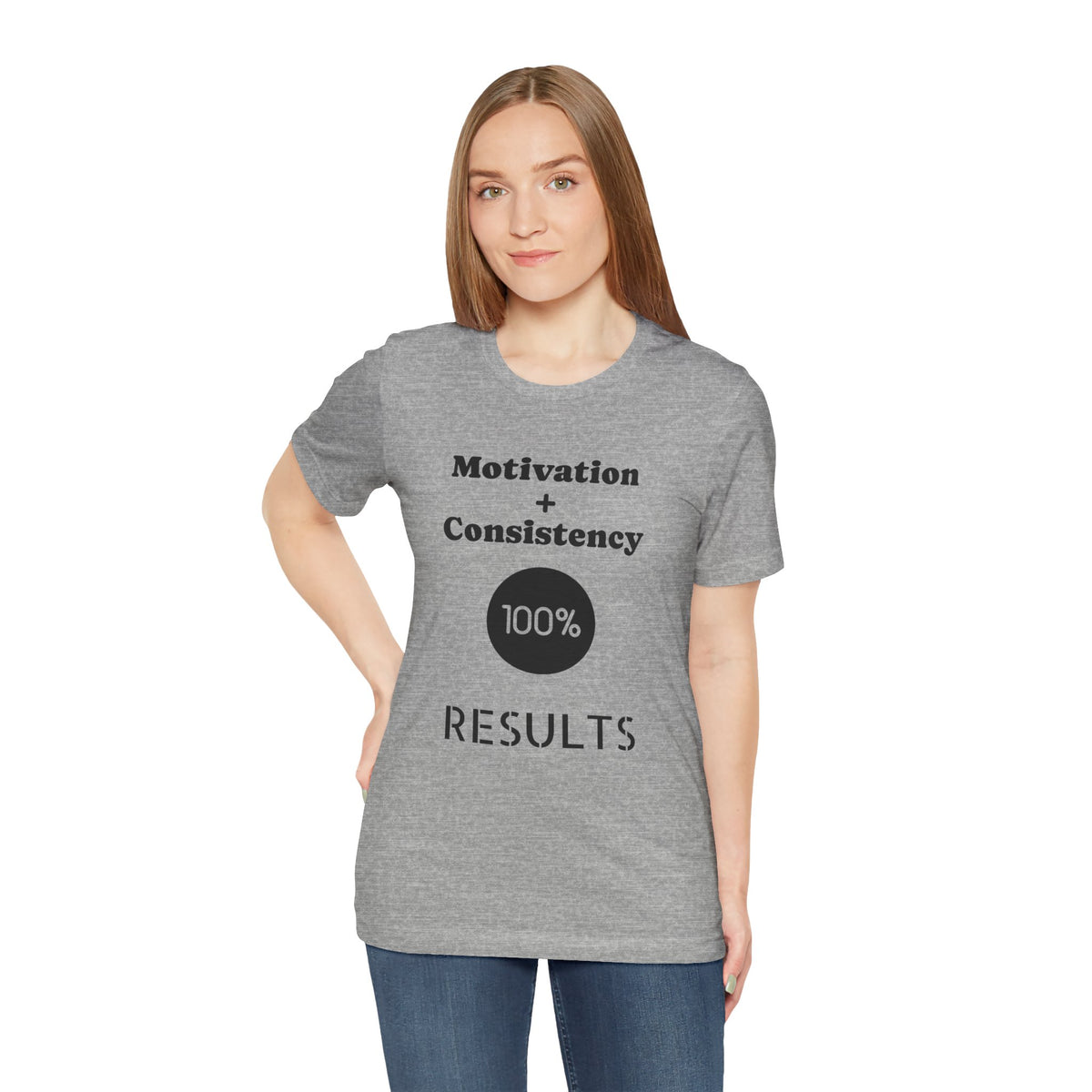 Motivation + Consistency 100% Results T-Shirt