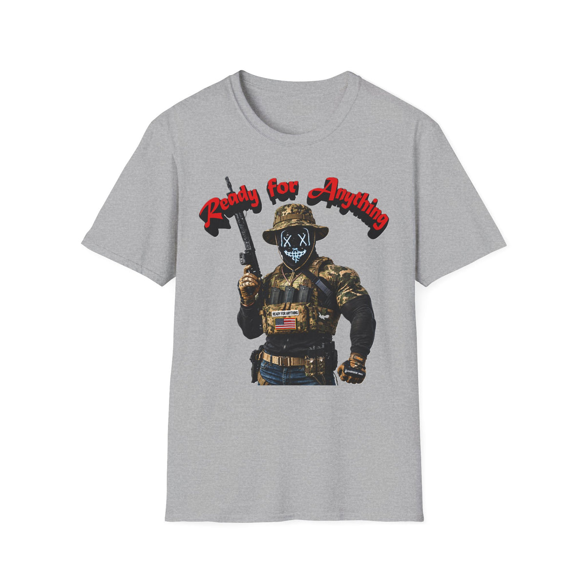 "Ready For Anything" Tactical Soldier Graphic Tee