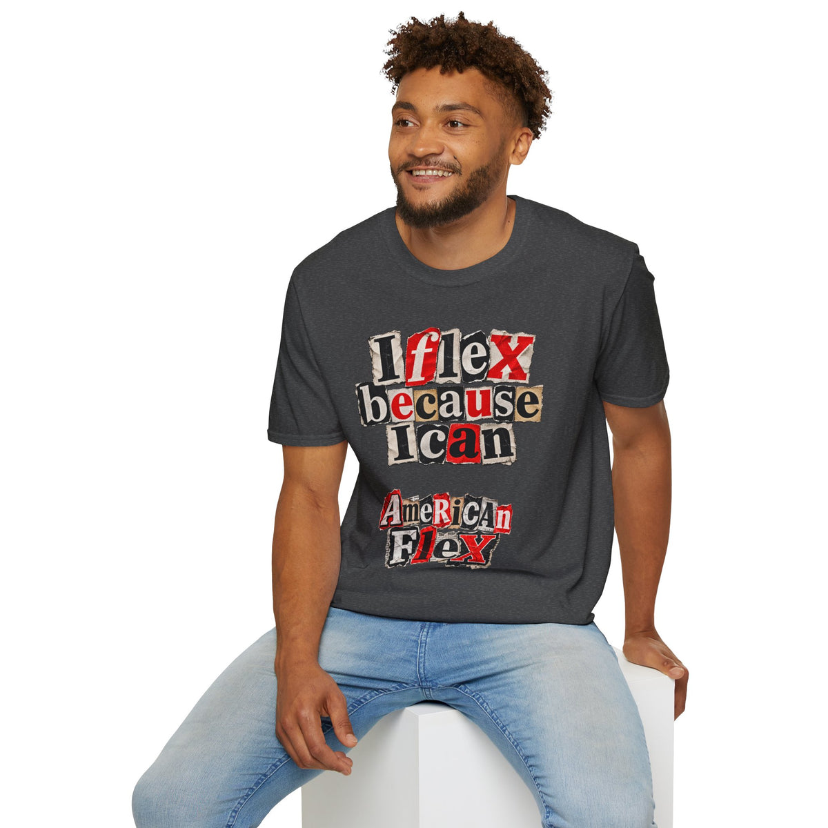 "I Flex Because I Can" American Flex Graphic Tee