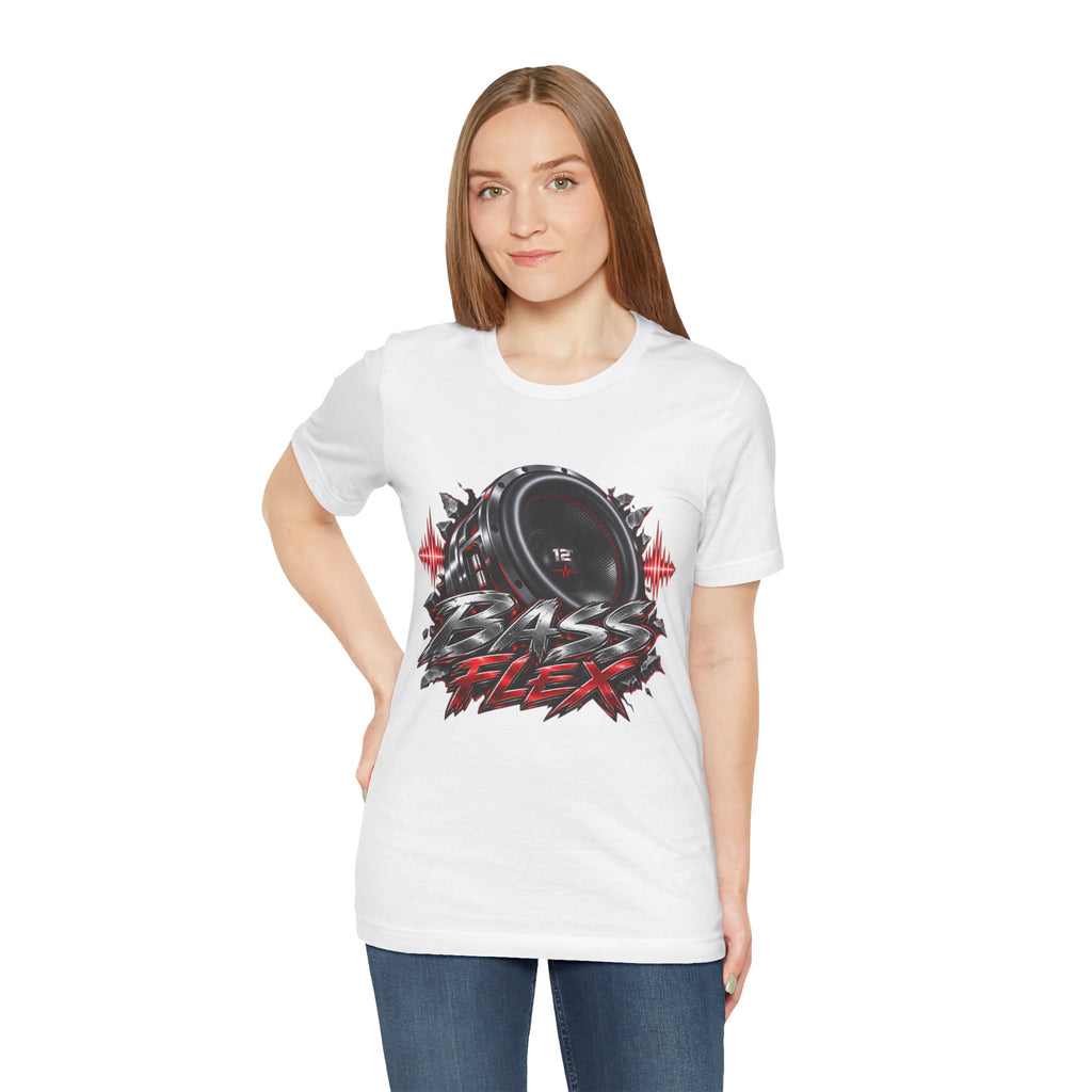 Bass Flex T-Shirt – Car Audio Subwoofer Graphic Tee