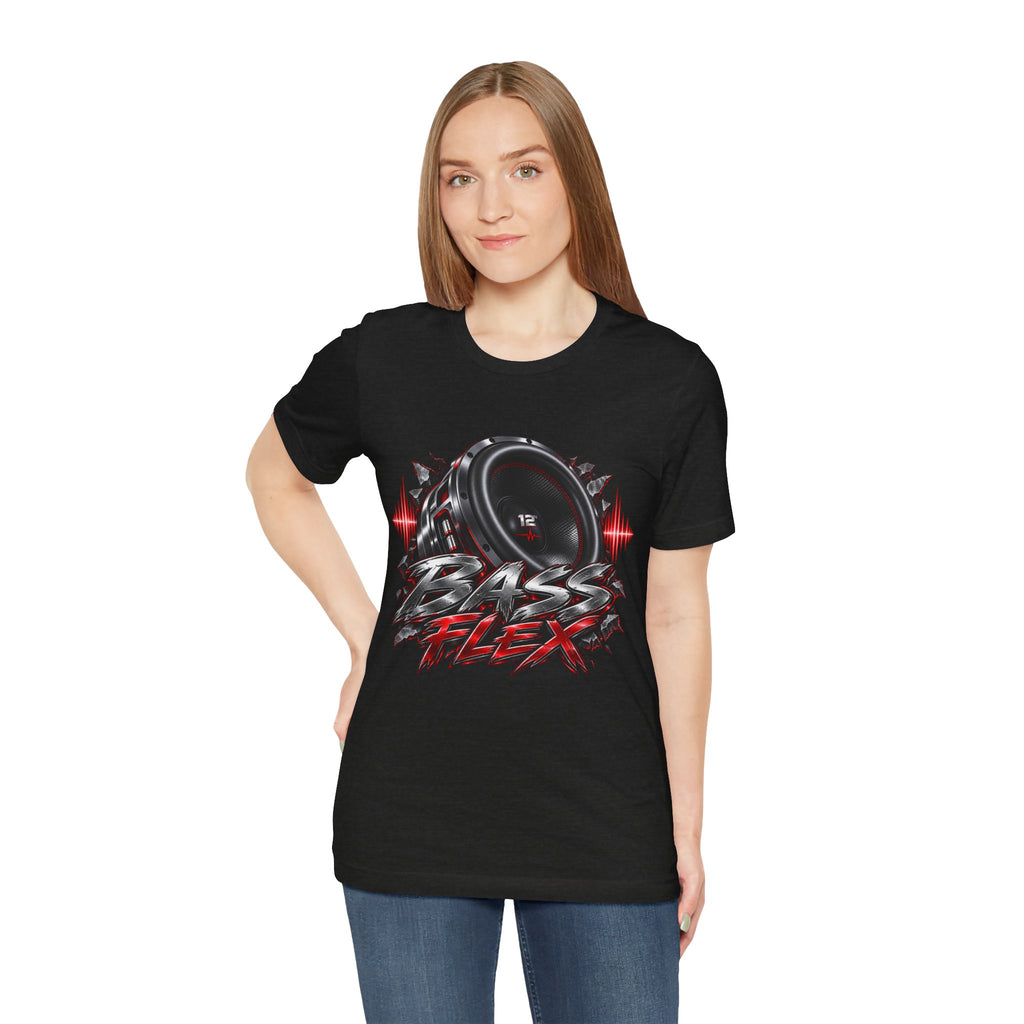 Bass Flex T-Shirt – Car Audio Subwoofer Graphic Tee