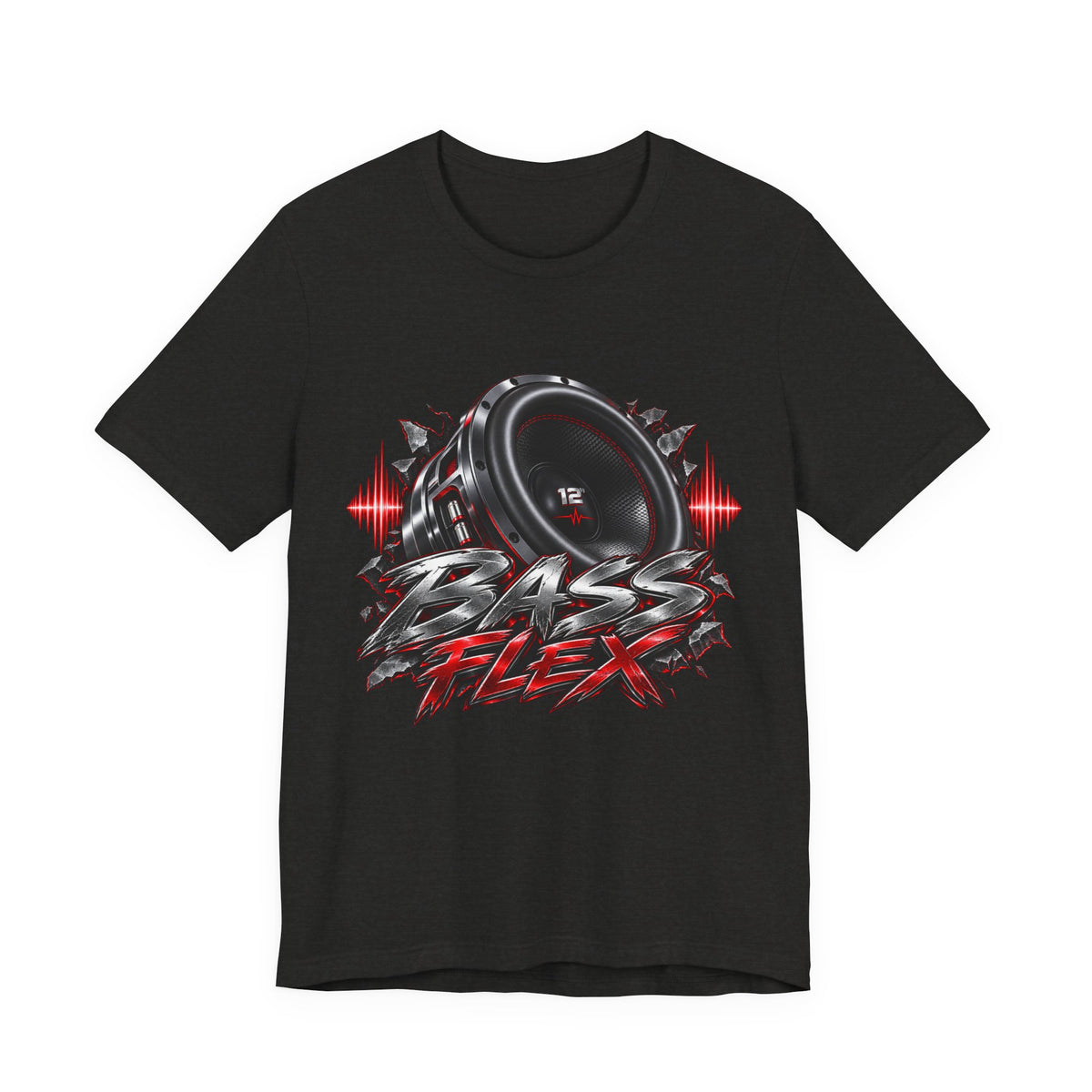 Bass Flex T-Shirt – Car Audio Subwoofer Graphic Tee
