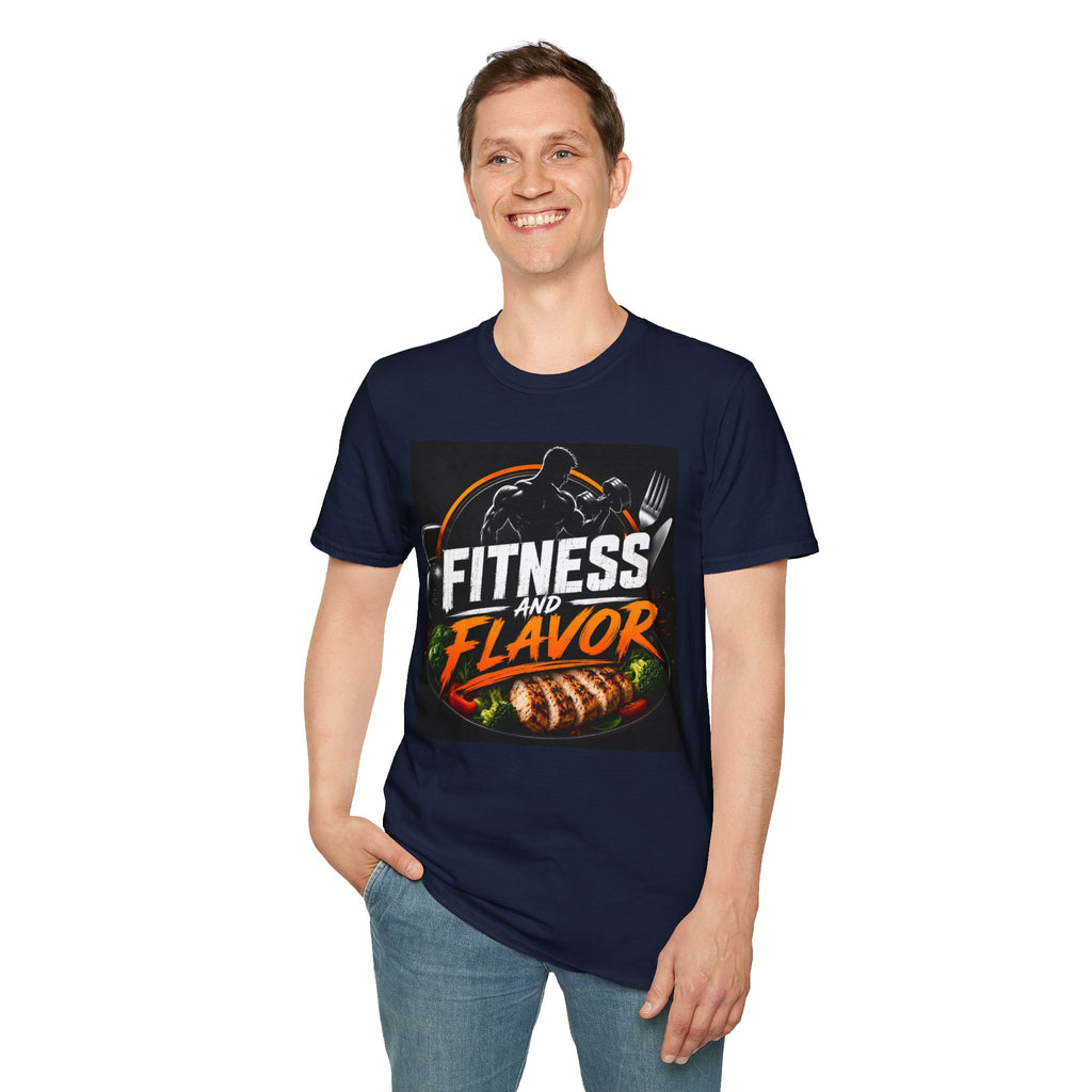 Fitness and Flavor T-Shirt — Gym & Foodie Workout Tee