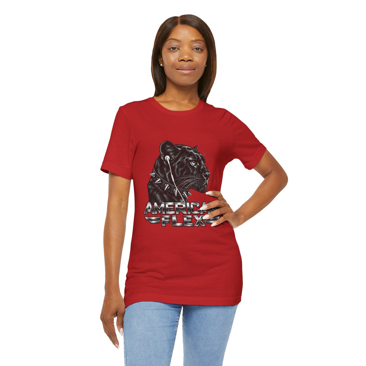 American Flex Panther Tee — Retro Logo Graphic T-Shirt