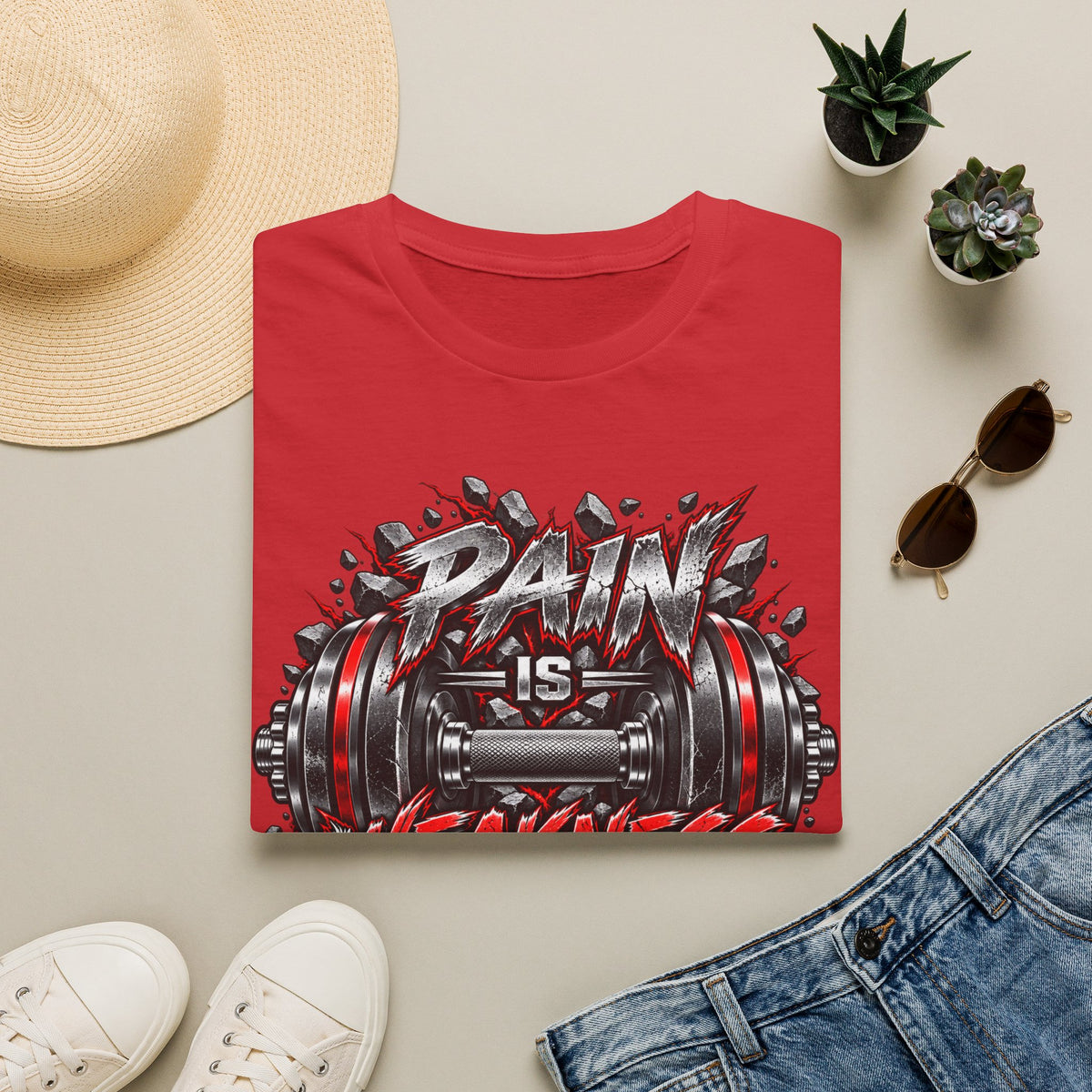 Pain Is Weakness Leaving The Body Gym T-Shirt