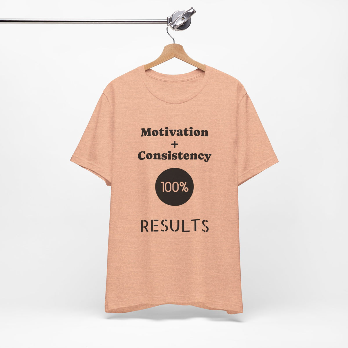 Motivation + Consistency 100% Results T-Shirt