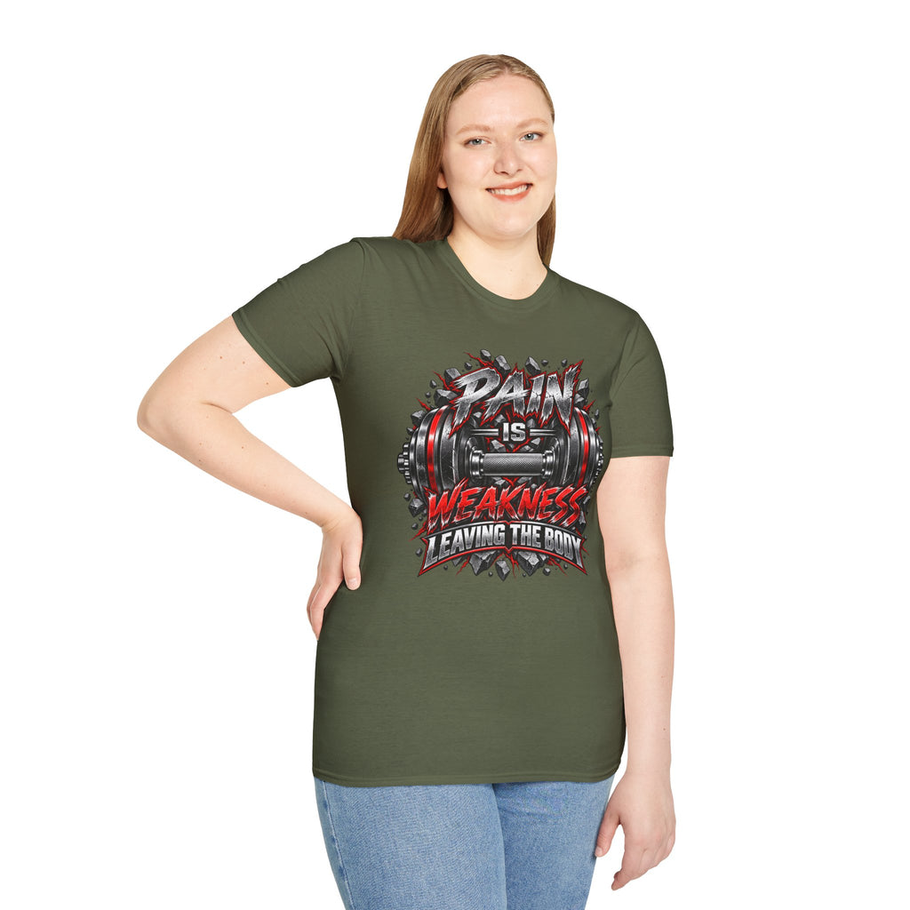 Pain Is Weakness Leaving The Body Gym T-Shirt