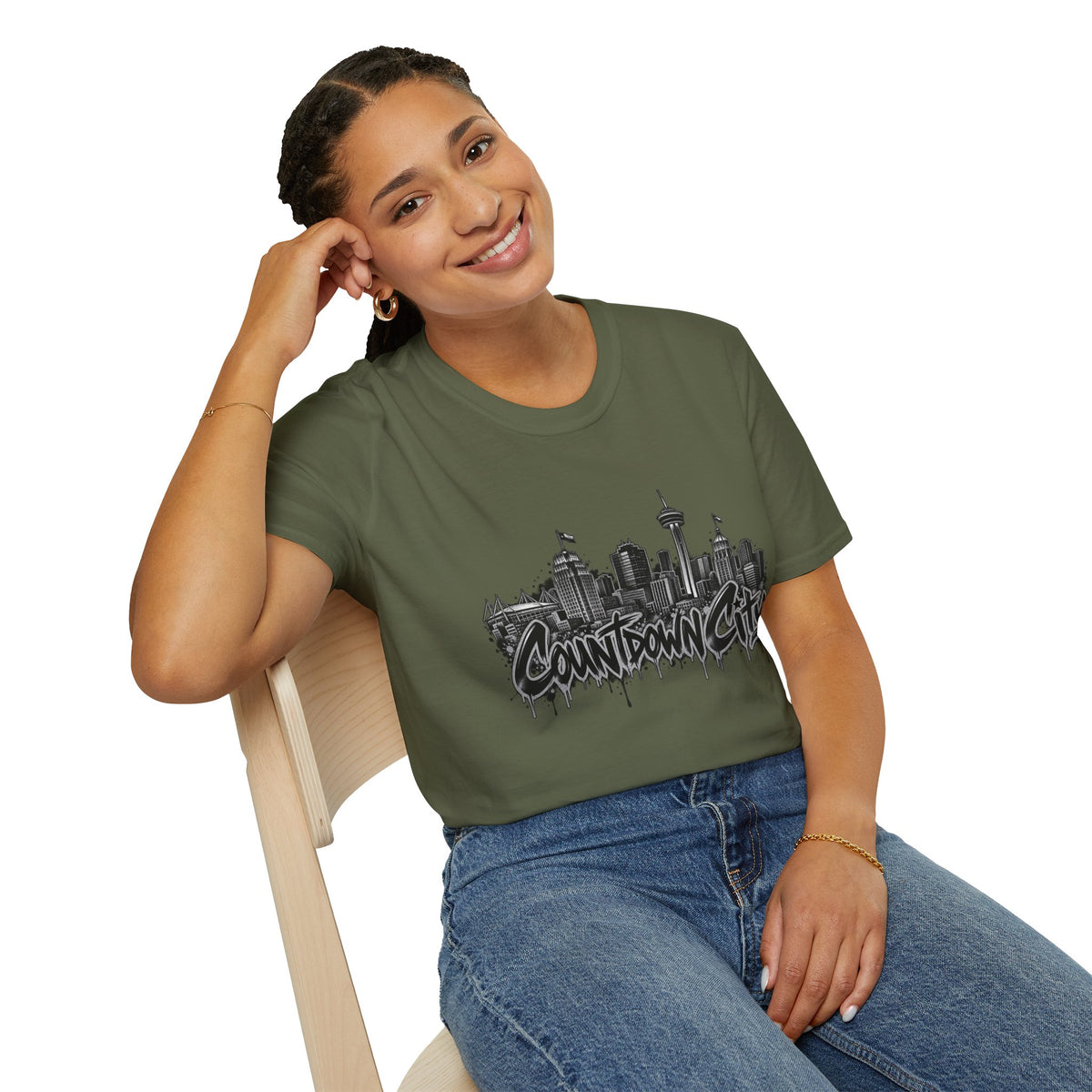 "Countdown City" San Antonio Skyline Graphic Tee