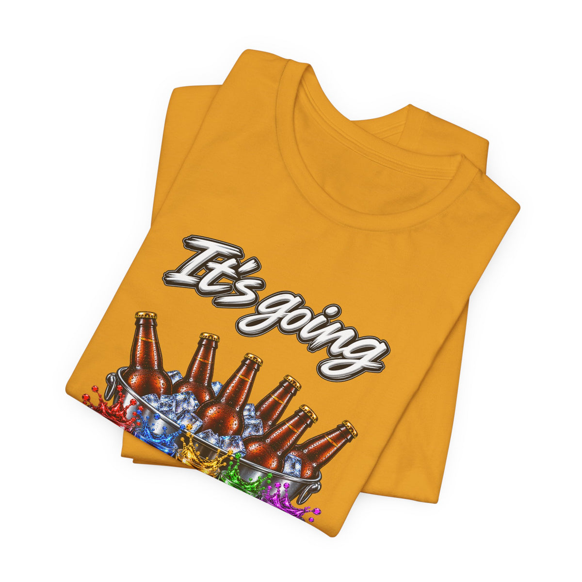 It's Going Down Party T-Shirt — Colorful Bottles and Shots