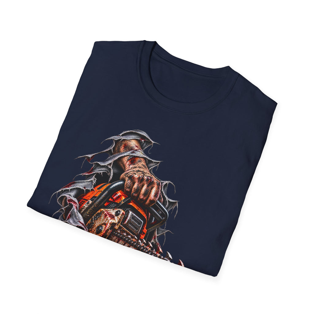 Chainsaw Carving T-Shirt — Horror Graphic Tee