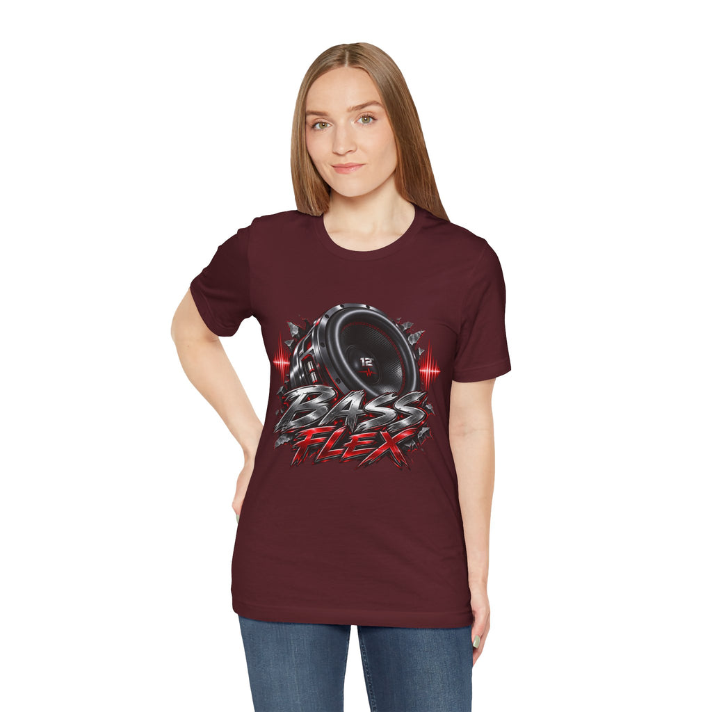 Bass Flex T-Shirt – Car Audio Subwoofer Graphic Tee