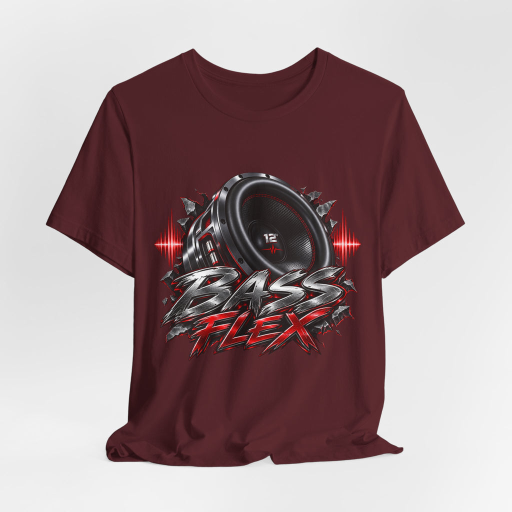 Bass Flex T-Shirt – Car Audio Subwoofer Graphic Tee