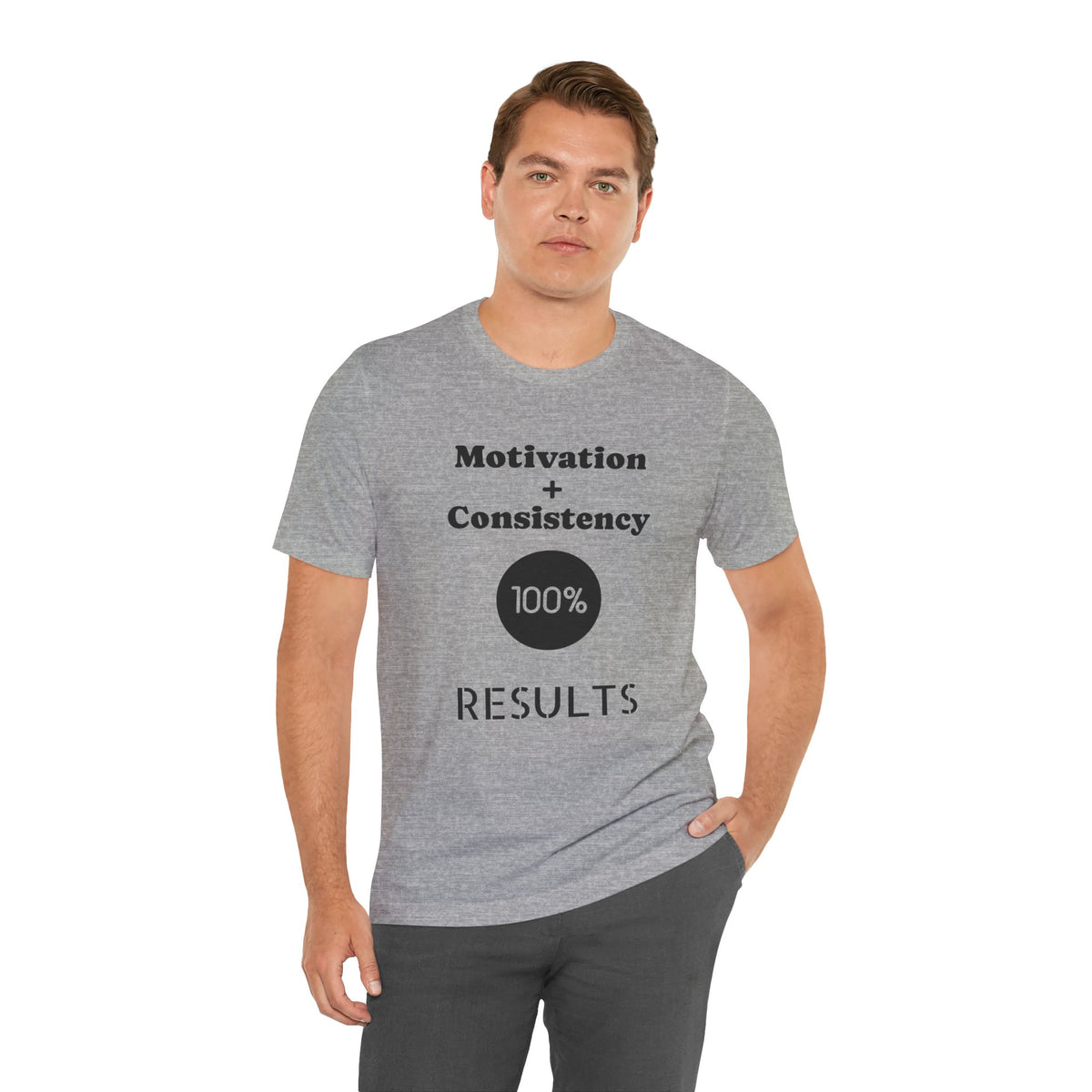 Motivation + Consistency 100% Results T-Shirt