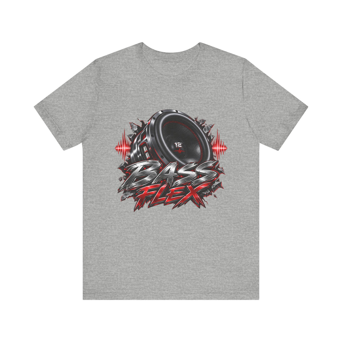 Bass Flex T-Shirt – Car Audio Subwoofer Graphic Tee