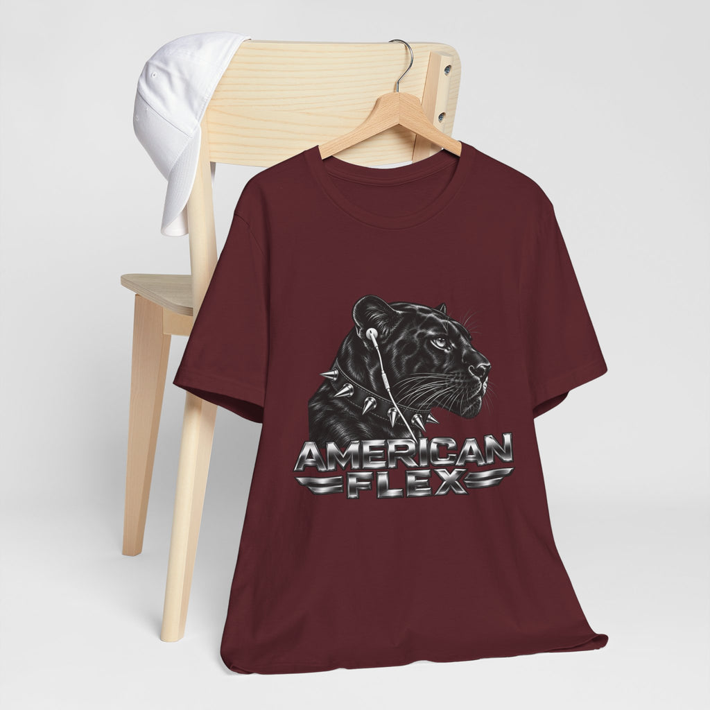 American Flex Panther Tee — Retro Logo Graphic T-Shirt