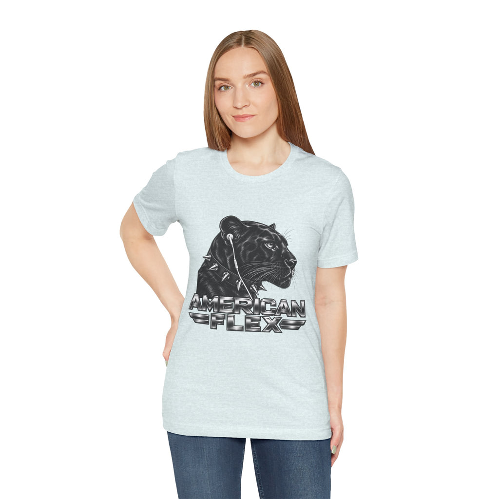 American Flex Panther Tee — Retro Logo Graphic T-Shirt
