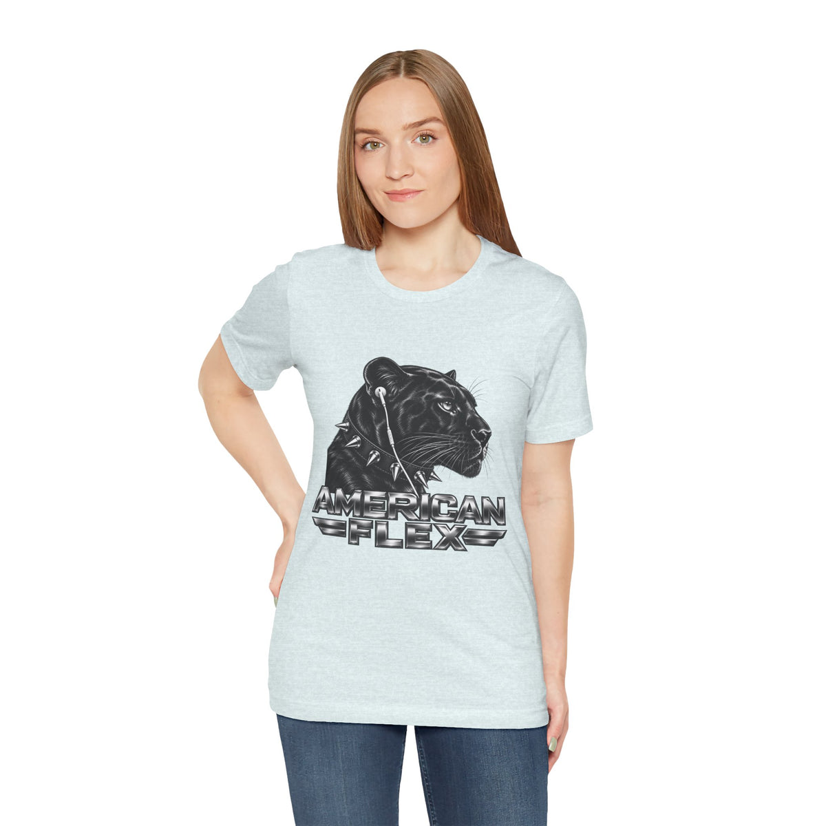 American Flex Panther Tee — Retro Logo Graphic T-Shirt