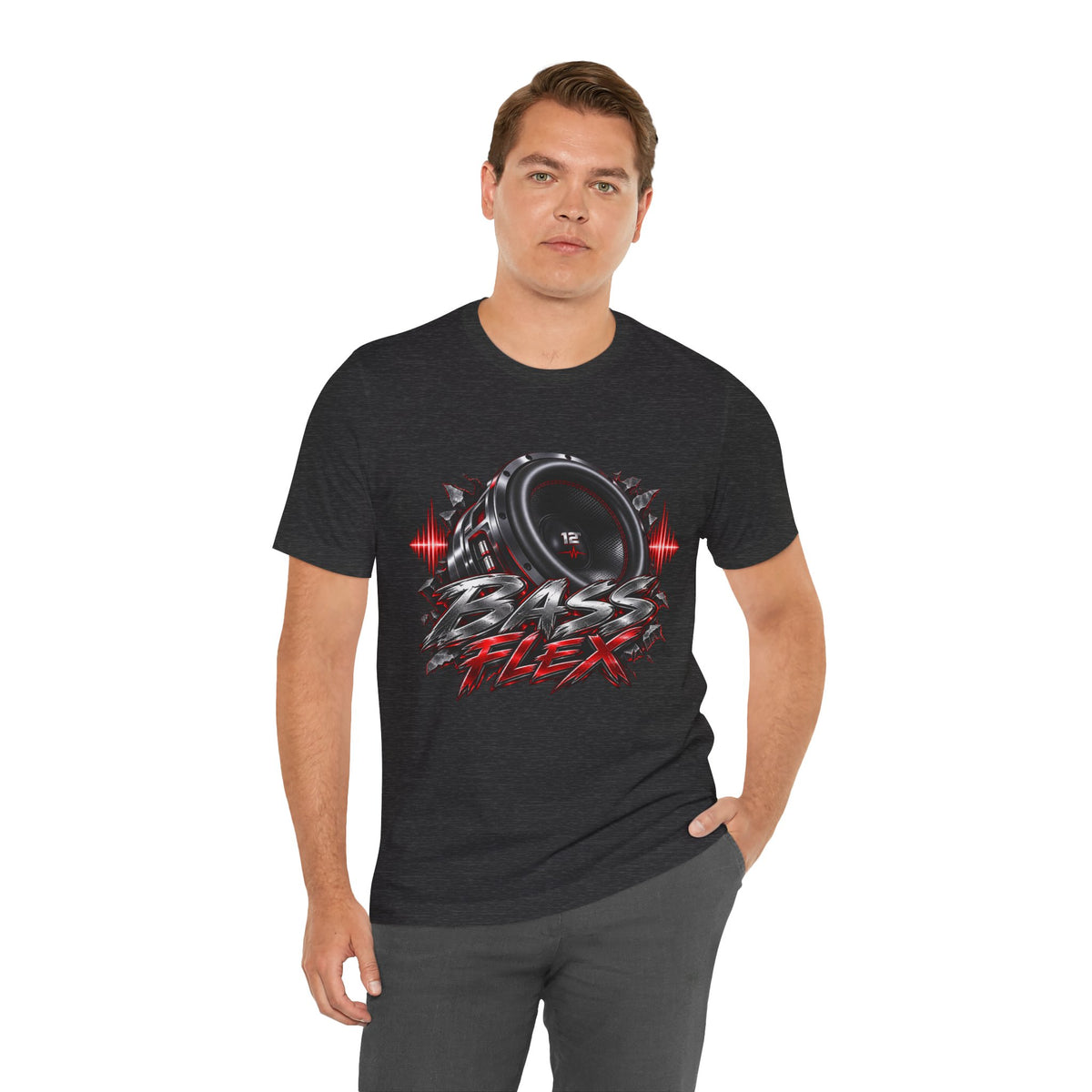 Bass Flex T-Shirt – Car Audio Subwoofer Graphic Tee