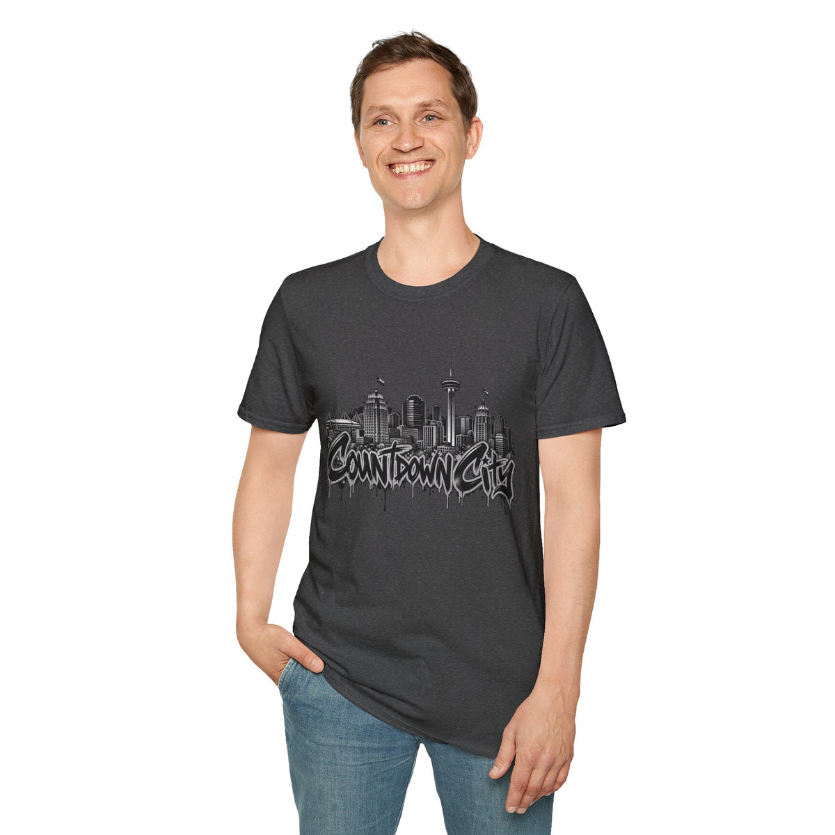 "Countdown City" San Antonio Skyline Graphic Tee