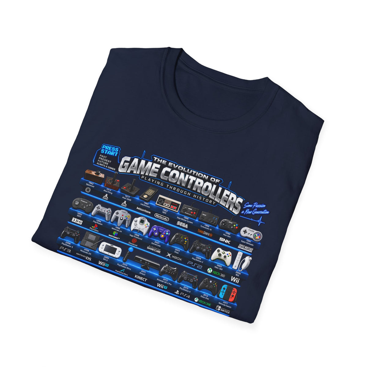 'Gamer 4 Life' Graphic Tee - Game Controllers Evolution