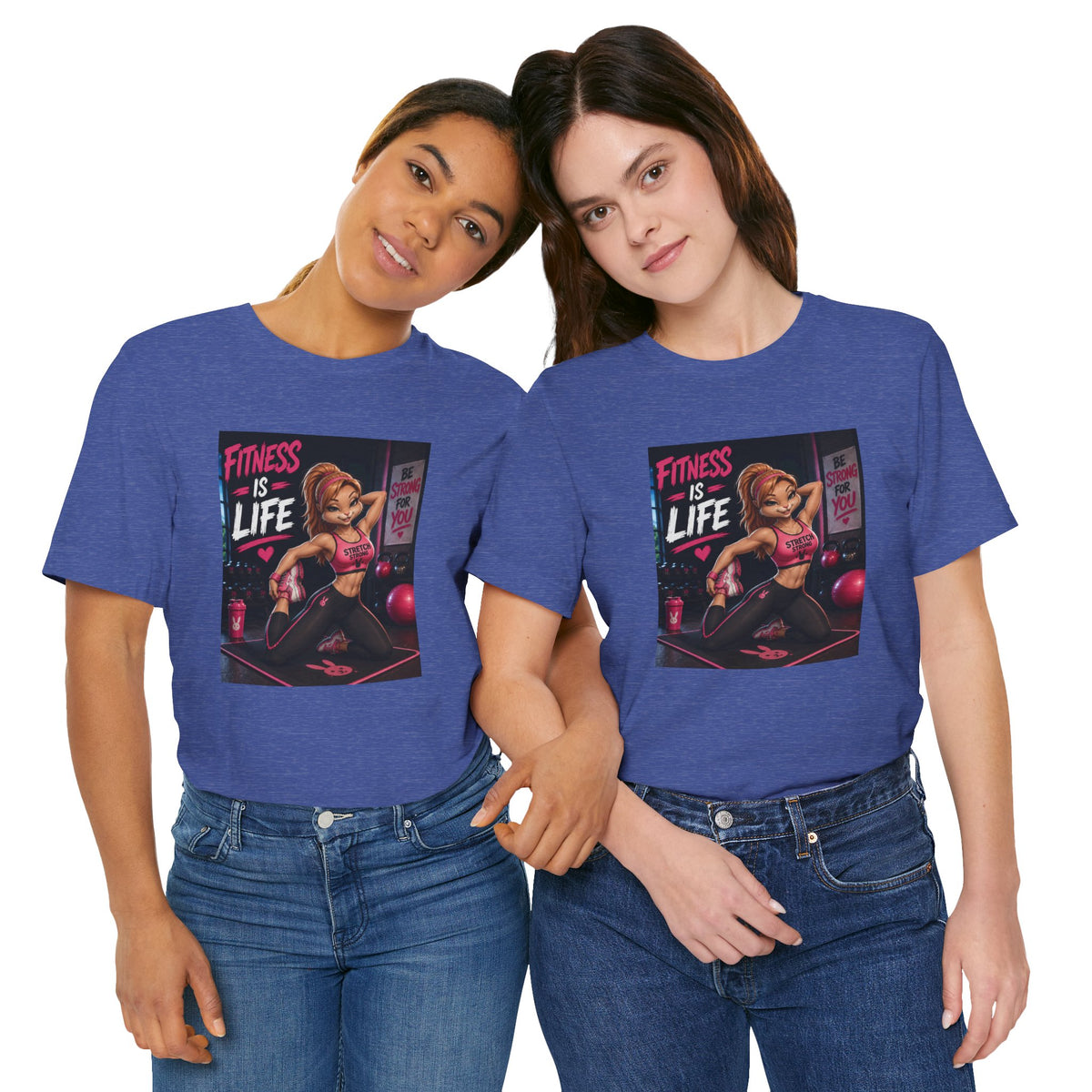 Fitness Is Life Tee — Motivational Gym Workout T-Shirt for Women