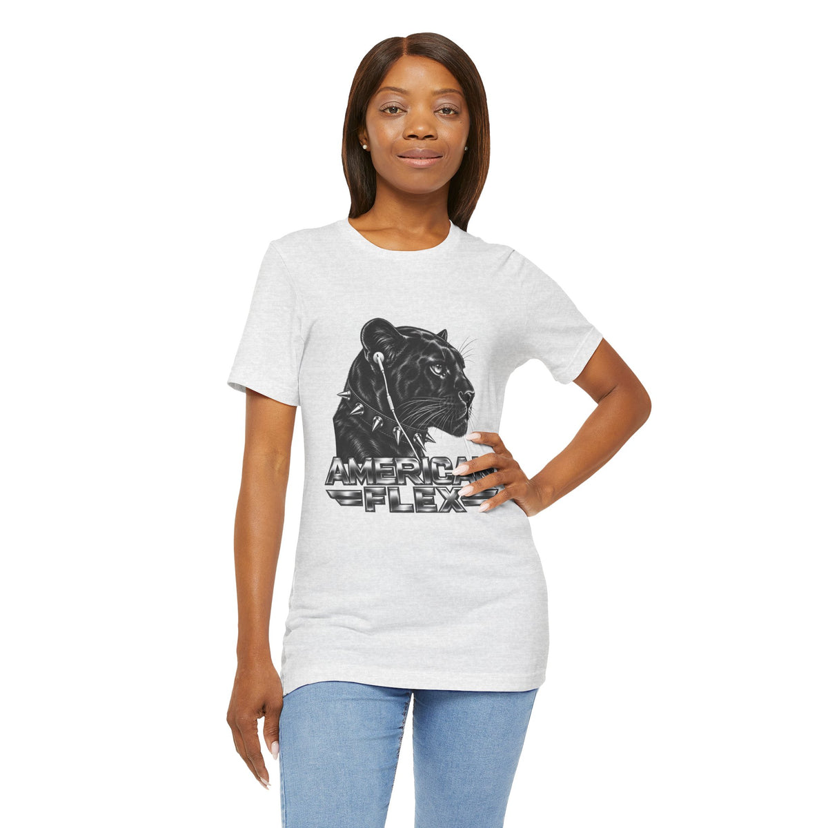 American Flex Panther Tee — Retro Logo Graphic T-Shirt