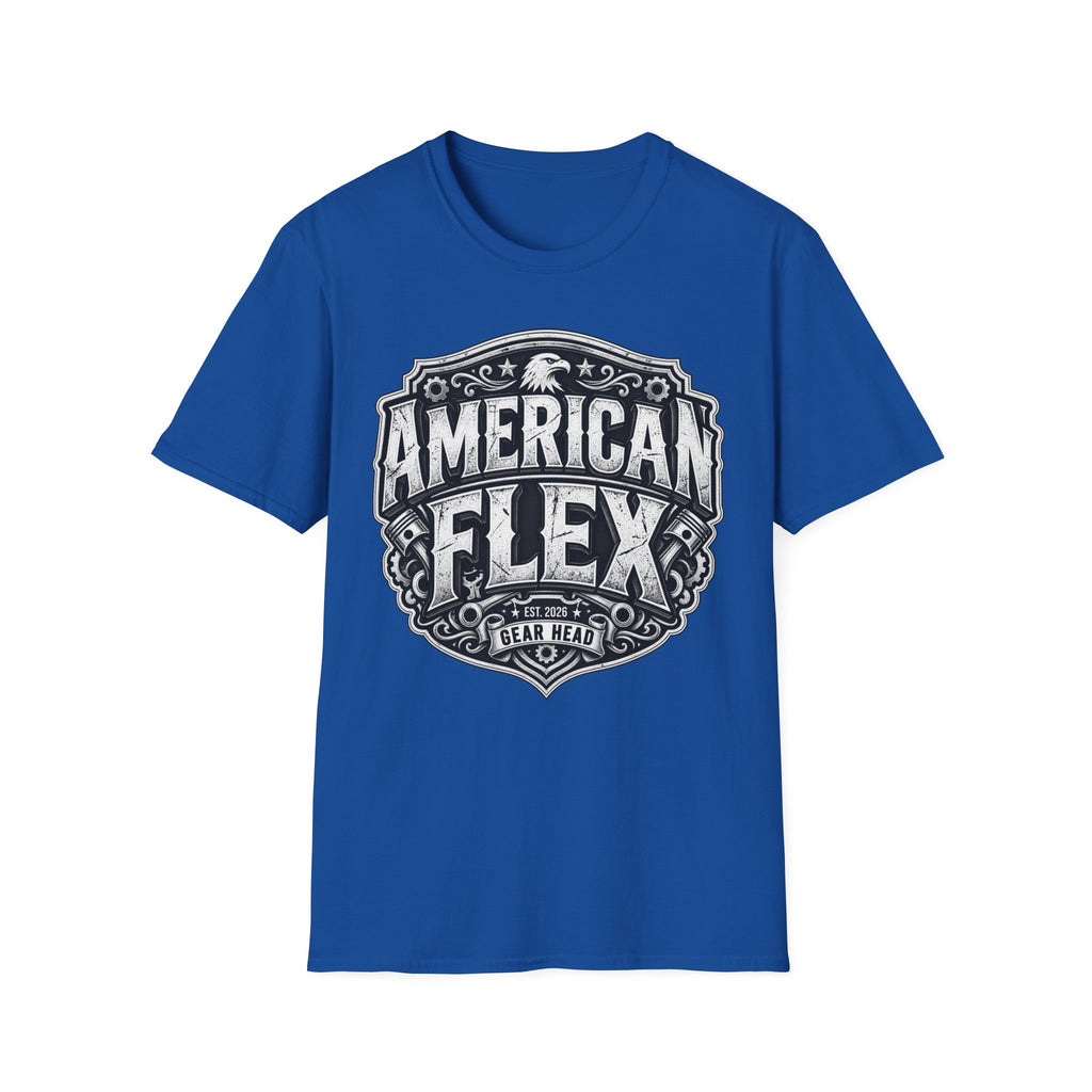 American Flex T‑Shirt — Vintage Patriotic Eagle Graphic Tee